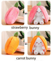 Muñeco De Peluche Transformable De Pascua Conejo Con Fresa Y Zanahoria Juguete De Peluche Para Niños Y Adultos - details 0