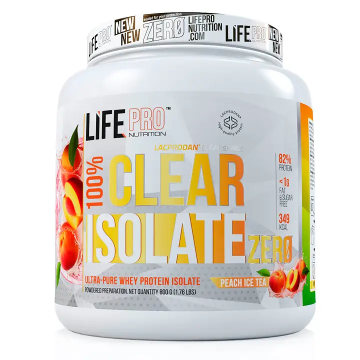 LIFE PRO NUTRITION CLEAR ISOLATE ZERO 800G - Aislado de Proteína Con Textura Ligera - Con Todos los Aminoácidos Esenciales - 1