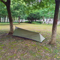 Carpa De Camping Individual Ligera Con Red De Mosquitos Para Excursionistas Carpa De Un Habitáculo Con Material De Tela 600D Oxford Y Reflectante - details 2