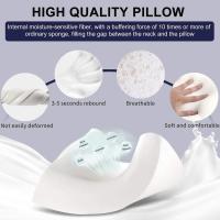 Almohada VISCOELASTICA Cervical Efecto Memoria VISCO Elastica Memory Pillow, Almohadas De Cama Almohada De Espuma De Memoria Rebote Lento, Cuello De Memoria - details 4