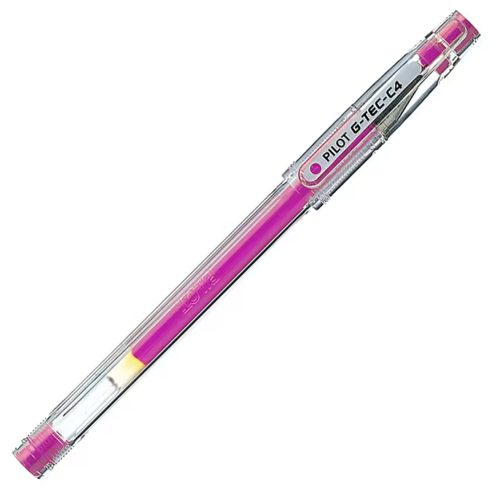 Pilot G-TEC-C4 Tinta Gel con Capuchón Trazo 0,2mm, Rosa - 1