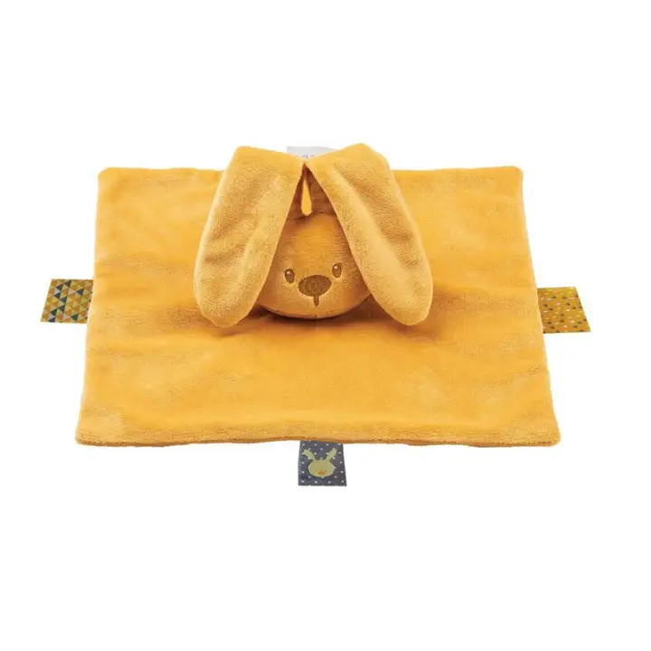 Nattou Doudou Maxi Ocre Suave y Flexible Para Bebe - 1
