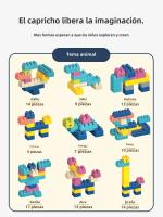 Juego De Rompecabezas De Bloques De Construcción Grande DIY Montessori Juguetes Educativos Creativos Para Niños Regalo De Caja Coloridos - details 5