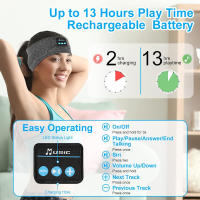 Auriculares deportivos con diadema, auriculares inalámbricos Bluetooth Sleep con altavoces estéreo HD ultrafinos, adecuados para deportes/yoga/fitness, gris - details 1