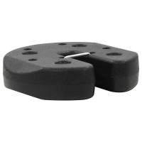 vidaXL Placas de peso para cenador 4 uds hormigón negro 220x50 mm - details 2