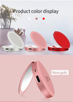 Espejo De Maquillaje Portátil Con Luces LED Y Batería De 3000mAh Espejo De Belleza Mini De Monedero Con Powerbank - details 7