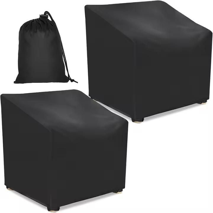 Cubiertas De Silla De Patio 420D Tamaño 34*39*34 Pulgadas Impermeables Para Asiento Profundo Jardín Cubierta Para Muebles De Exterior - 1