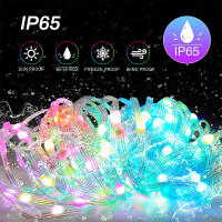 Luces De Hada LED RGB IC Con Control Remoto Y APP Inteligente IP65 Impermeables 5/10/20M Para Decoración Navideña Y Interior Exterior - details 2