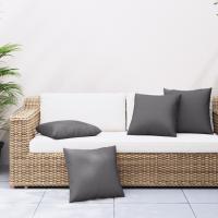 vidaXL Cojines de sofá 4 unidades tela 40x40 cm en color Crema/Negro/Verde y más | acolchados duraderos para sofás de jardín terraza exterior - details 3