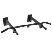 HOMCOM Barras de Dominadas para Pared Entrenamiento Muscular Pull Up para Casa Carga Máxima 150 kg Negro - details 0