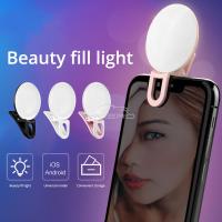 Mini Clip Luz Nocturna Para Móvil Luz Blanca Cálida Linterna De Lectura Nocturna Lente De Cámara Triple Artificio De Autoefilado Belleza - details 7