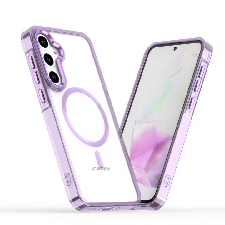 Funda Magnética De Carga Inalámbrica Para Samsung Galaxy A55 A36 A35 A26 A25 A16 A15 A54 A34 A53 A33 Resistente a Golpes Y Choques Con Anillo Y Soporte De Cinturón - 1
