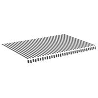 vidaXL Toldo de lona 450x300 cm Color Azul y blanco, Crema, naranja y blanco Protección Rayos UV para Terraza Patio Exterior Jardín - details 7