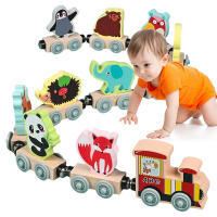 Juguetes De Madera Magnéticos Para Niños Montessori Set De Trenes De Colores Con Números Juguetes Educativos Para Niños Y Niñas Regalo De Cumpleaños O Navidad - details 0