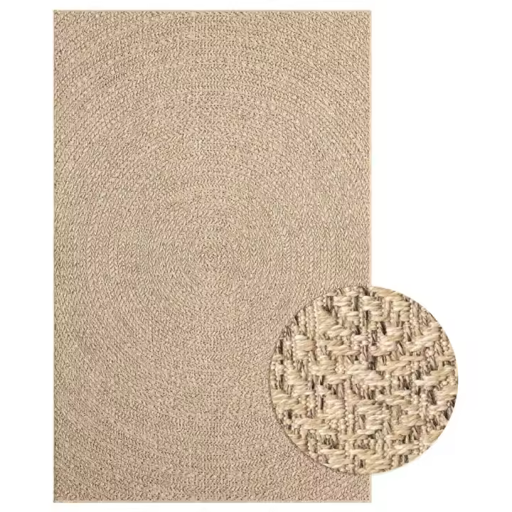 vidaXL Alfombra ZIZUR apariencia de yute interior y exterior 200x290cm - 1