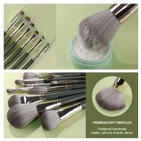 Conjunto de 14 broches de maquillaje de Lujo-Broches profesionales de Felpa Verde para detalles completos de Rostro y Ojos-Ideal para base, Contour y difuminado - details 4