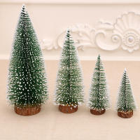 Decoración De Navidad LED Miniátrica Para Escritorio Árbol Luminoso DIY Adornos Para Oficina Y Fiesta En Casa Material Plástico - details 9