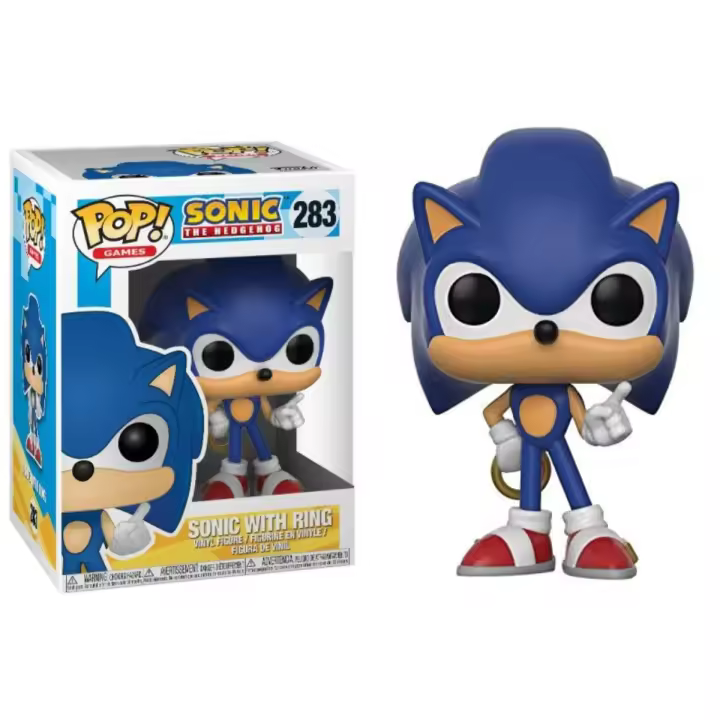 FUNKO POP! - SONIC CON ANILLO, 20146, Nº283, TIENDA CON LICENCIA OFICIAL - 1