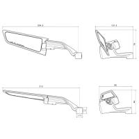 Espejo Retrovisor Ajustable 360° En Aluminio Para Motocicleta Universal Para Honda CB650R CB 650 R CB 650R 2021 2022 2023 Accesorios De Espejos Laterales - details 6