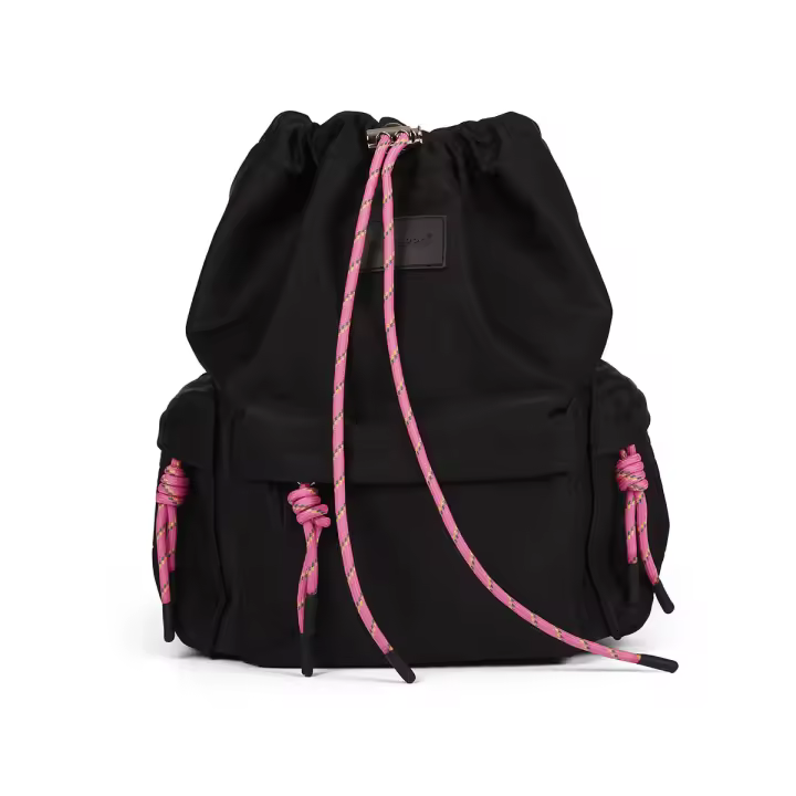 Mochila Neopreno Negra Gioseppo Cierre Frunce Regulable - 1