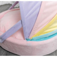 Casa De Gato Colchón De Descanso Arcoíris Cómodo Y Cálido Para Invierno Nido De Gato Transpirable Tamaño 46x46x32CM Apto Para Gatos Y Pequeños Perros - details 2