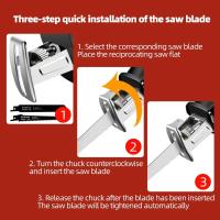 Sábanas Eléctricas Reciprocantes Sin Cable Para Batería Dewalt 18V 20V Herramienta De Corte Para Madera Y Metal Sin Batería Incluida - details 4