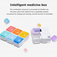 Caja De Alarma Para Medicamentos Electrónica Con Recordatorio Semanal Caja Inteligente De Pastillas Tamaño M Eco-amigable - details 0