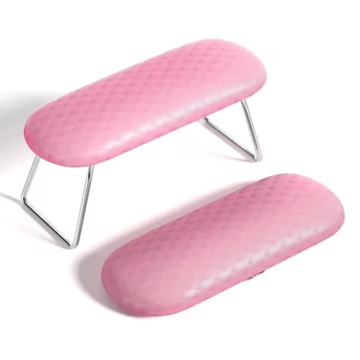 Soporte De Mano Para Uñas De Acrílico Profesional En Cuero Microfibra Antideslizante Almohadilla De Soporte Para Manos Con Non-slip - 1