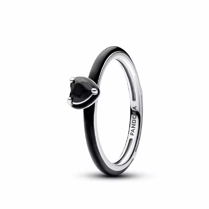 Anillo Pandora ME Corazón Chakra Negro - 1