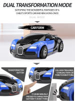 Coche Transformable En Robot Juguete Automático De Carreras Para Niños Regalo De Pascua Vehículo Push And Go Para Niños De 4 a 12 Años - details 1