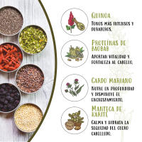 Naturtint Hair Food Mascarilla Quinoa + Extra Mascarilla 30ml, Prolonga la Intensidad, Brillo y Duración, +20% la Fijación del Color, Especial Cabello Teñido, 99% de Ingredientes Naturales, Apta Método Curly, 150ml - details 1