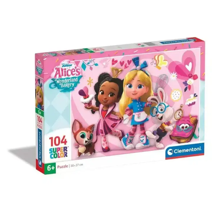 Puzzle Infantil 104 Piezas Alice's Wonderland Bakery Clementoni 25751 - 1