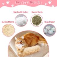 Juguete Interactivo Para Gatos Peluche Con Almendra De Sésamo Sonido Y Papel Alimenticio Auto-reparación Para Mascotas Juguete De Menta Hierba Gatera - details 3