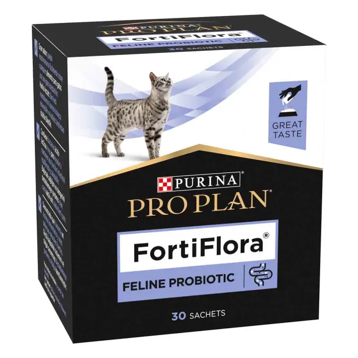 NESTLE PURINA PRO PLAN Fortiflora - Probiótico para Gatos (30 Sobres) alimento complementario - 1