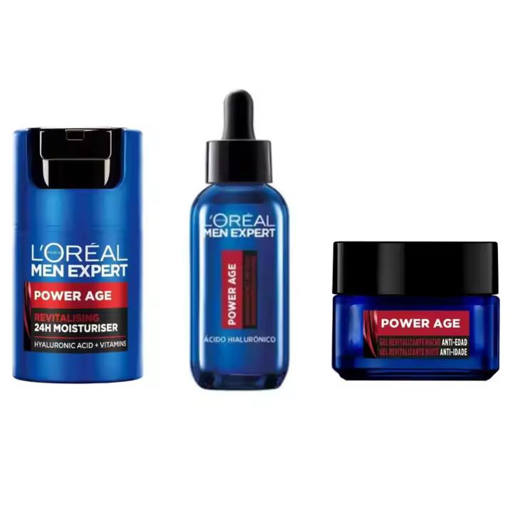 L'Oréal Men Expert Power Age Pack - Sérum 30ml + Crema Hidratante Día 50ml + Crema Hidratante noche 50ml - 1