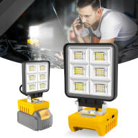 Luz De Trabajo LED Portátil 5200LM 48W Sin Batería Base Ajustable Luz De Inundación Recargable Para DeWalt Material ABS - details 1