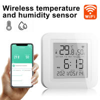 Sensor De Temperatura Y Humedad WiFi Tuya Para Hogar Inteligente Compatibilidad Con Alexa Y Google Assistant Termómetro Higrómetro Digital Soporte Vertical Y Horizontal - details 1