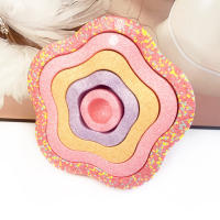 Piedras De Equilibrio Para Niños Juego De Entrenamiento De Equilibrio Antideslizantes Forma De Flor Stackables Para Promover Las Habilidades De Coordinación - details 2