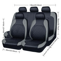 Funda De Asiento De Coche Universal De Cuero PU Todas Las Estaciones Impermeable Protector De Asiento Para Sedan SUV Camión Pick-up - details 21
