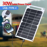 Panel Solar Portátil 30W Con Salida USB-C 5V Carga Rápida Y Segura Para Baterías Y Teléfonos Uso Exterior Camping Hogar - details 1