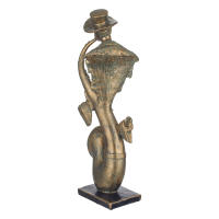 CAPRILO REGALOS & DECORACIÓN Figura Decorativa de Resina Bronce "Hombre Músico Saxofón". Adornos y Esculturas. Figuras Elegantes. Decoración Hogar. Regalos Originales. 17 x 12 x 47,50 cm - details 2