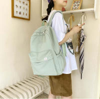 Mochila suave de de gran capacidad para para estudiantes, morral escolar Color sólido hermana, tempo - details 10