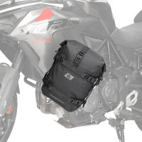Bolsa De Moto Impermeable 6L Multifuncional Almacenamiento En Marco Lateral Y Tanque Negro Para Motocicleta Barra De Choque - details 1