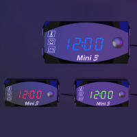 Medidor De Voltaje Digital Para Motocicleta 6V-30V 3 En 1 Reloj Y Termómetro Tester De Batería Medidor De Tiempo - details 16
