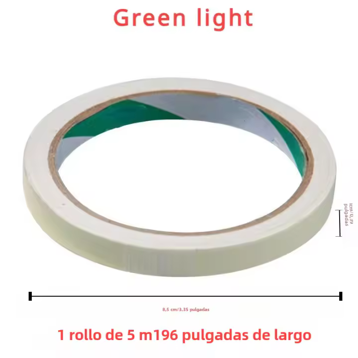 Cinta Luminosa Autoadhesiva 3M/5M Para Visión Nocturna Adhesivos De Brillo Seguridad Fluorescente Decoración DIY Para Casa Y Fiesta - 1