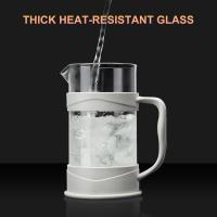Cafetera/té de princesa Francesa, mini Prensa de café/té Para acampar con filtro de arce inoxidable 304 y Vidrio Calor Resistant, cafetera de preparación fría 11,8 - details 3