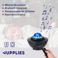 JUPPLIES -  Proyector de Estrellas Galaxia con Control Remoto y Altavoces - Luz Bebe Nocturna con 360º de Rotación y Temporizador - Proyector Estrellas Techo para Adultos - details 2