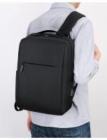 Bolsos,1PC Mochara gris para portátil de Negocios, Bolsa de viaje Ligera de Tela con Correa ajustable, cerre de Cremallera, forro de poliéster, detalle de Hilo de Coser, diseño de Cordones PARA LA Escuela, Actividades al Aire Libre - details 11