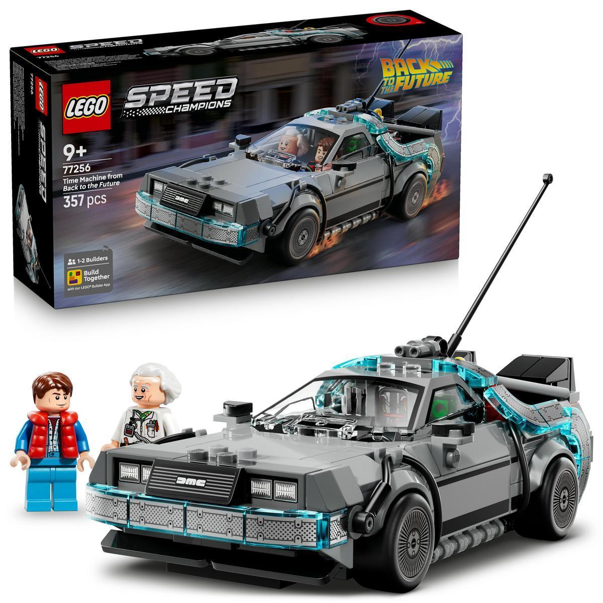 [PREVENTA] LEGO® 77256 Speed Champions Máquina del Tiempo de Regreso al Futuro - Maqueta de Coche de Juguete con Minifiguras de Marty McFly y Doc Brown para Niños y Niñas de 9+ Años y Fans de la Película
