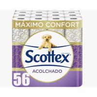 Papel higiénico Scottex 8 rollos(7PACK) acolchado 56 rollos en total con 3 capas de confort y suavidad - details 0
